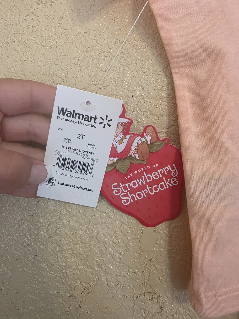 Strawberry Festival Peach Kids Tee & Shorts Set